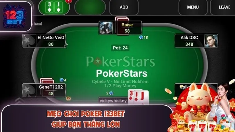 Mẹo Chơi Poker 123Bet Thành Công Cho Người Mới Gia Nhập 2 Tựa game Poker mang đến nhiều điều thú vị