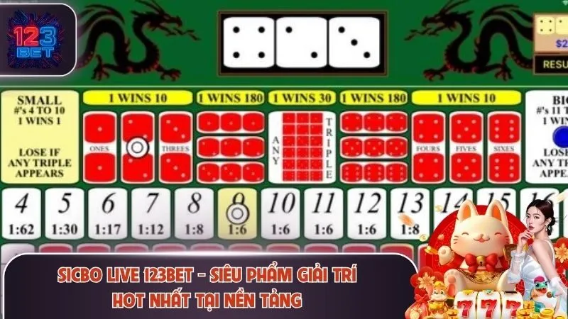 Sicbo Live 123Bet - Siêu Phẩm Giải Trí Hot Nhất Tại Nền Tảng 1 Sicbo Live 123Bet